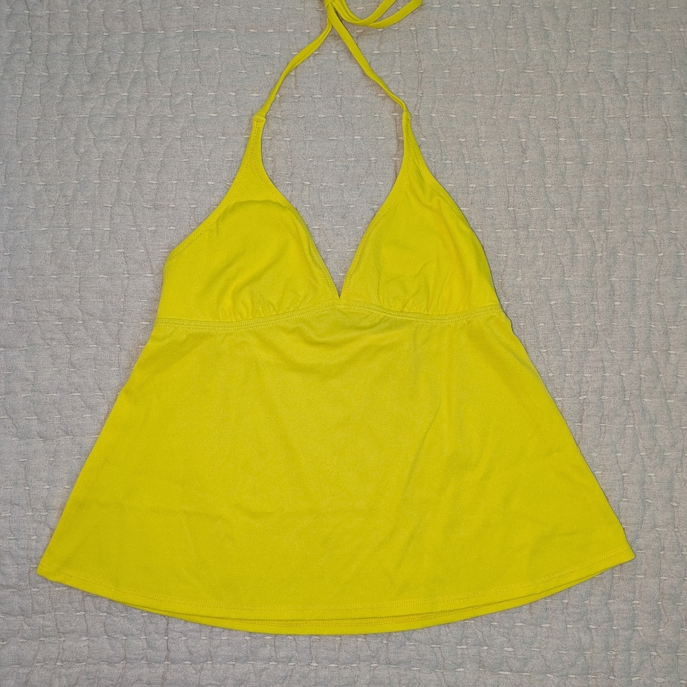 J. Crew Bright Yellow Tankini Swim Top